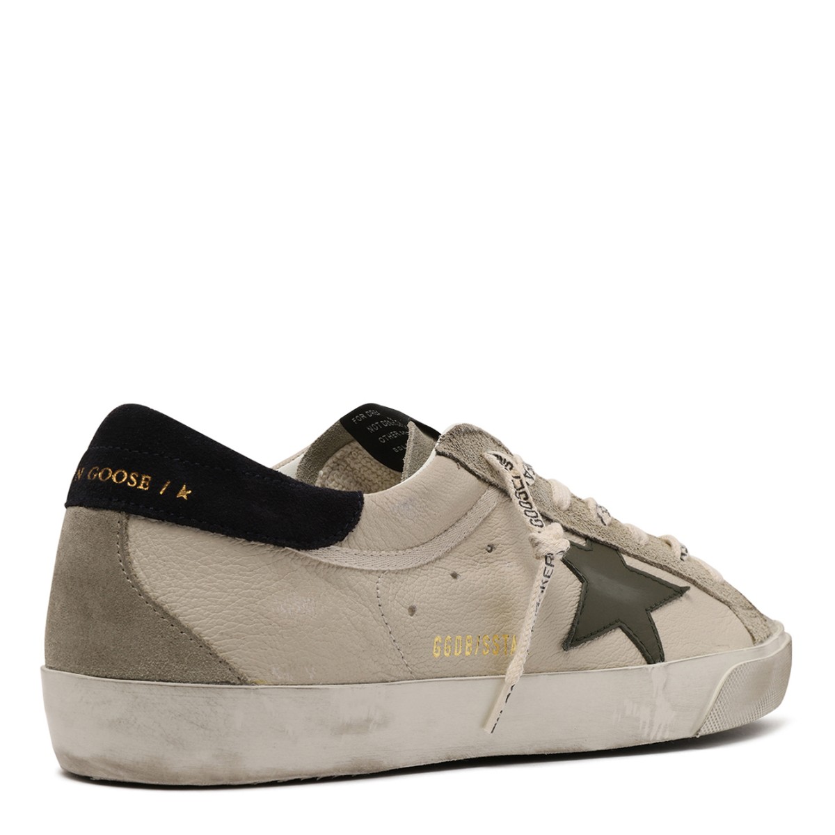 Golden Goose Super-Star White Leather Sneakers.