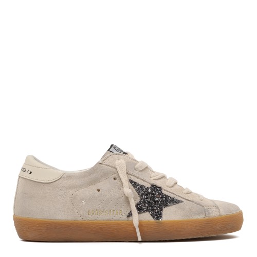 Golden Goose Super-Star White Leather Sneakers.