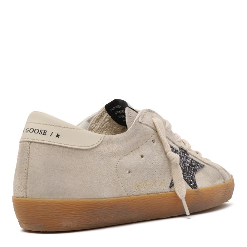 Golden Goose Super-Star White Leather Sneakers.