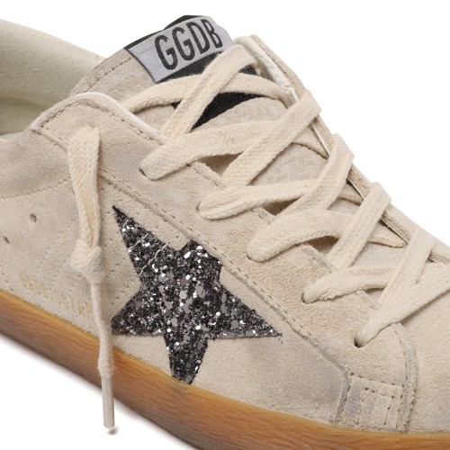 Golden Goose Super-Star White Leather Sneakers.
