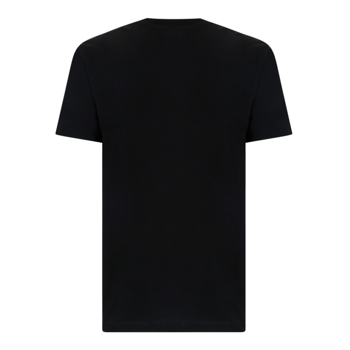 Versace Black Logo Cotton T-Shirt.