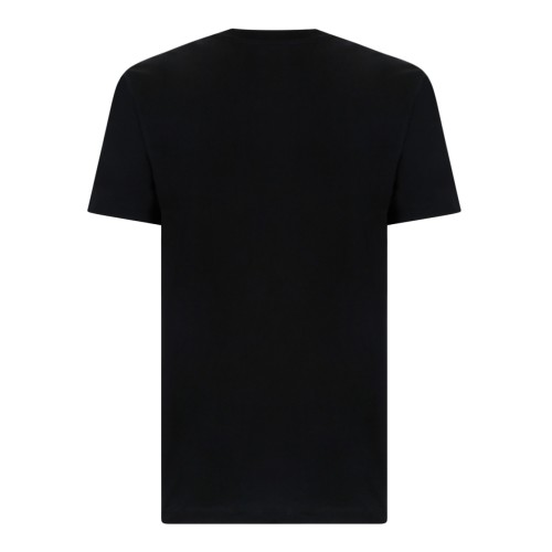 Versace Black Logo Cotton T-Shirt.