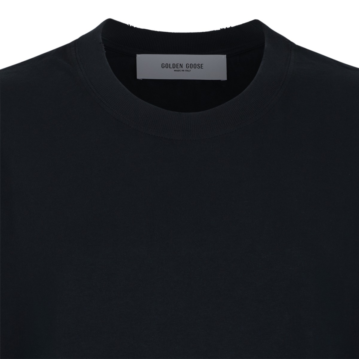 Golden Goose Relaxed Fit With Logo Embroidered T-Shirt.