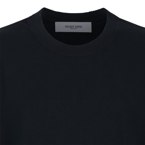 Golden Goose Relaxed Fit With Logo Embroidered T-Shirt.