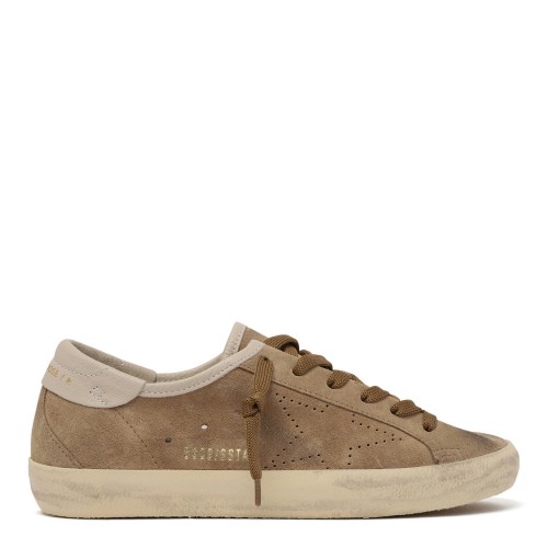 Golden Goose Ball Star Beige Suede Sneakers.