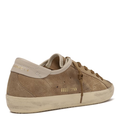 Golden Goose Ball Star Beige Suede Sneakers.