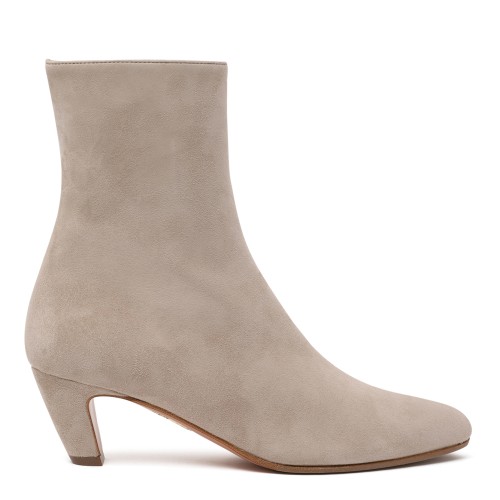 Aquazzura Beige Suede Ankle Boots.
