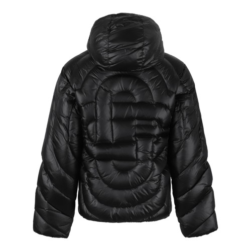 Casablanca Black Quilted Hooded Puffer Jacket.