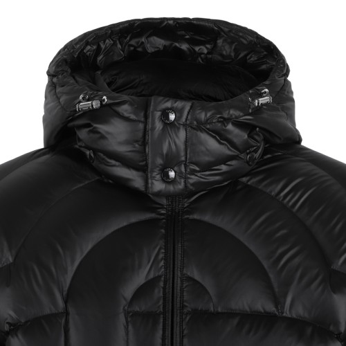 Casablanca Black Quilted Hooded Puffer Jacket.