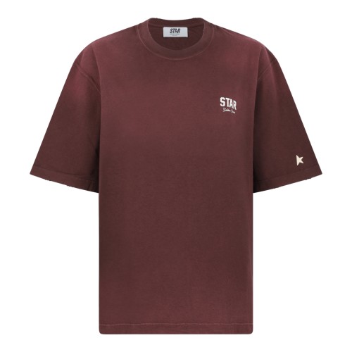 Golden Goose Brown Cotton Logo T-Shirt.