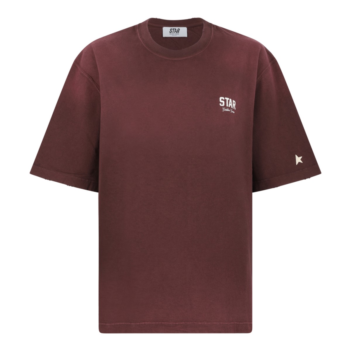 Golden Goose Brown Cotton Logo T-Shirt.