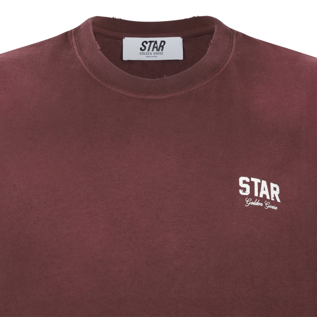 Golden Goose Brown Cotton Logo T-Shirt.