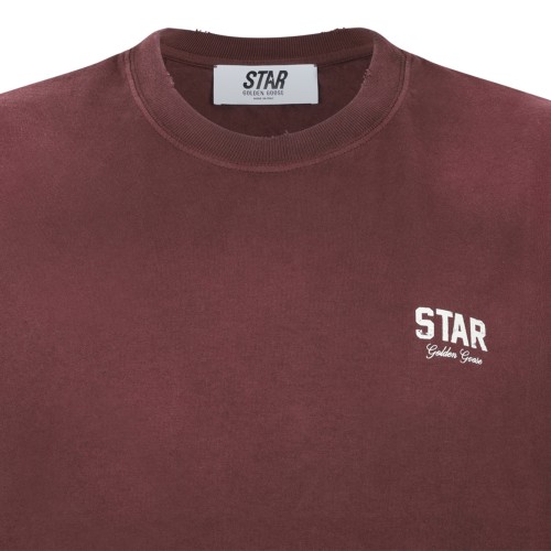 Golden Goose Brown Cotton Logo T-Shirt.