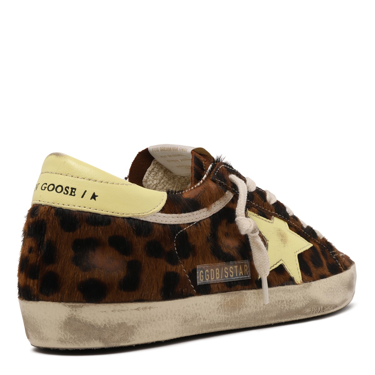 Golden Goose Super-Star Leopard Print Sneakers.