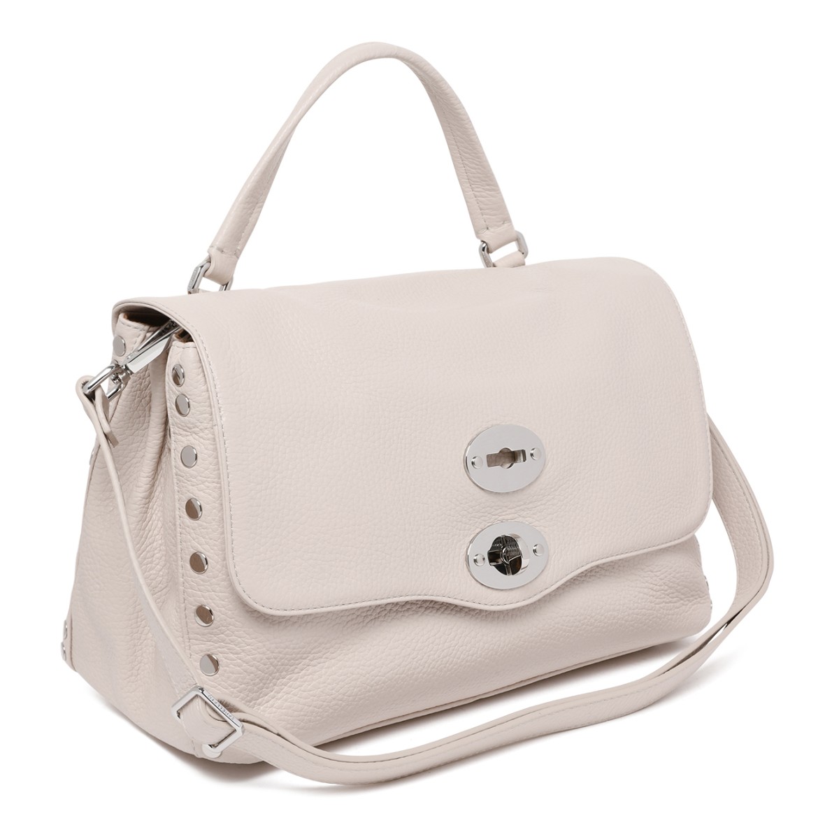 Zanellato Light Beige Leather Postina Bag.