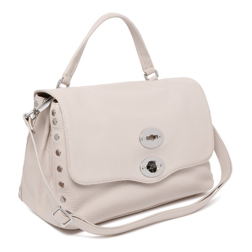 Zanellato Light Beige Leather Postina Bag.