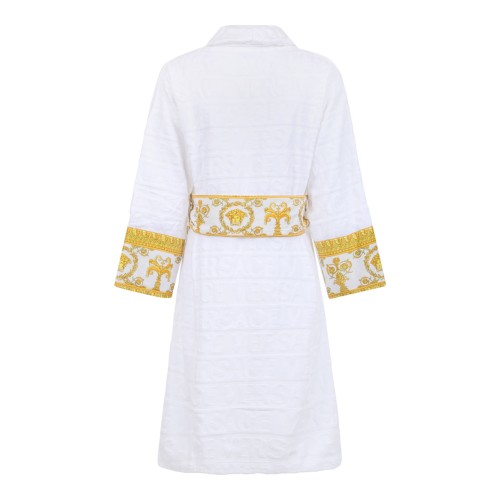 Versace White I Love Baroque Bathrobe. 2