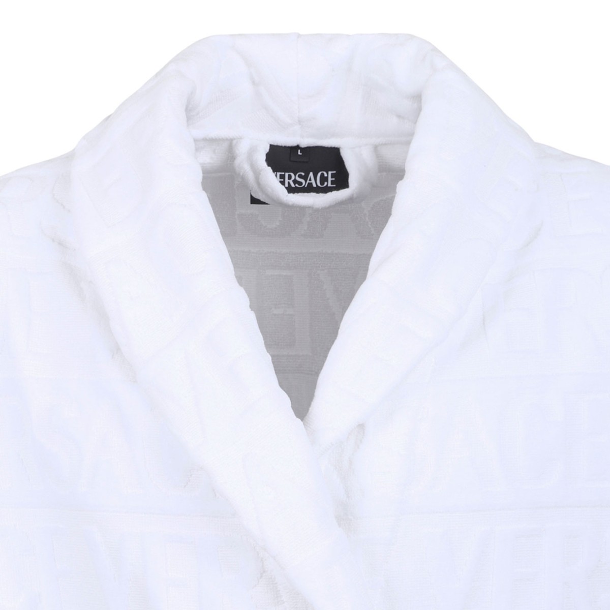 Versace White I Love Baroque Bathrobe.