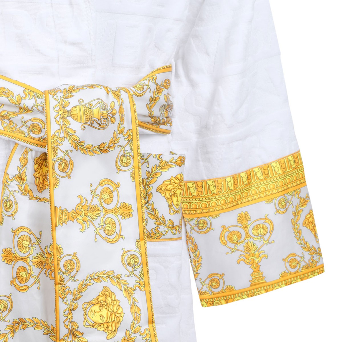 Versace White I Love Baroque Bathrobe.