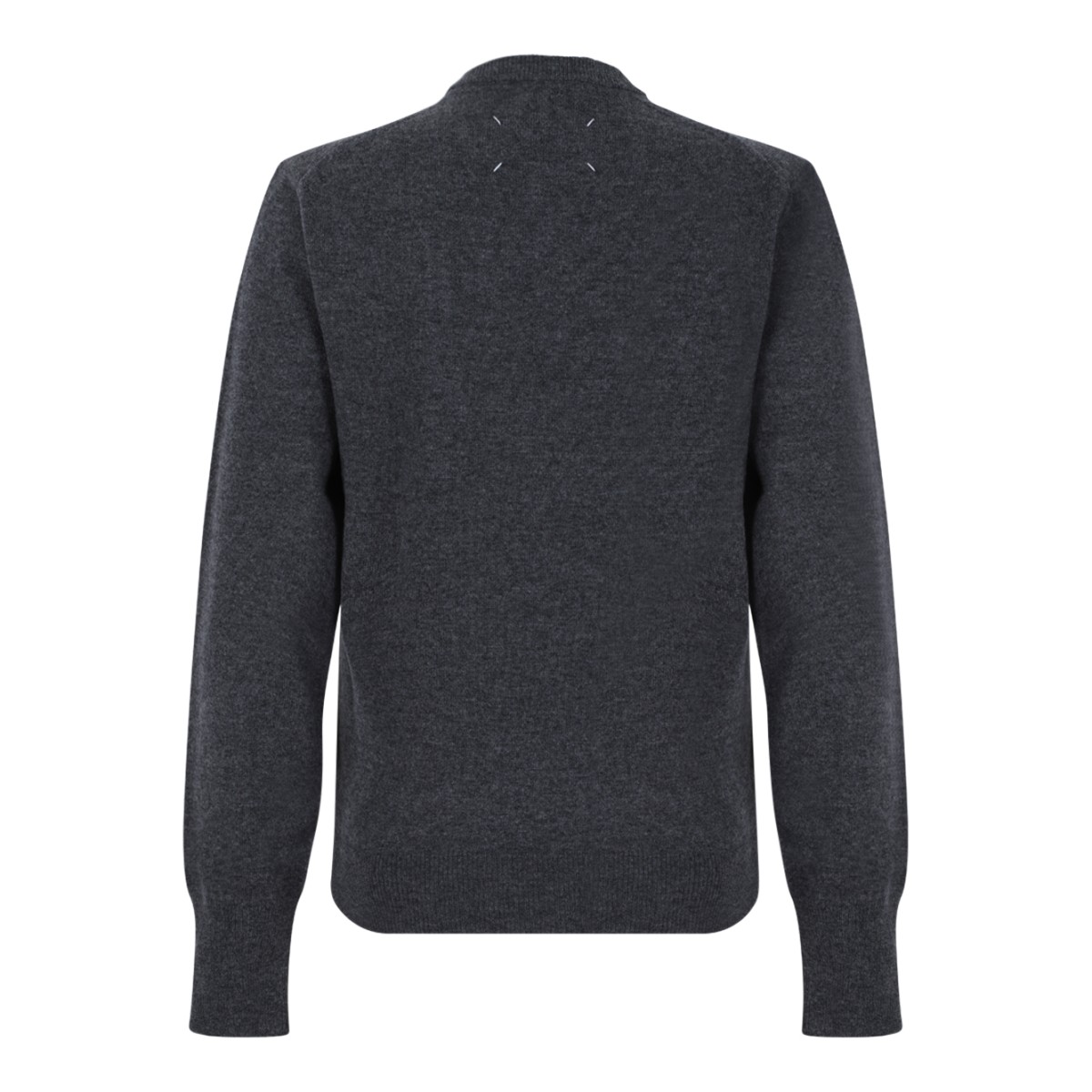 Maison Margiela Charcoal Wool Scoop-Neck Sweater.