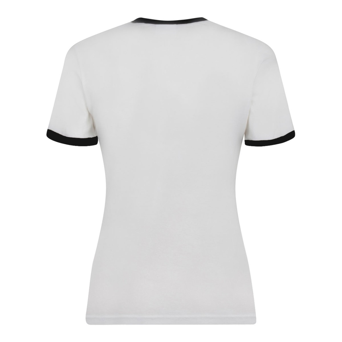 Courrges White Contrast Trim Logo T-Shirt.