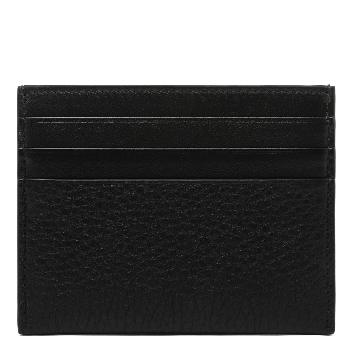 Givenchy Black Grained Leather Card Holder.