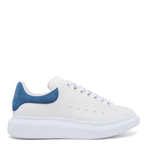Alexander McQueen White Leather Oversized Sneakers.