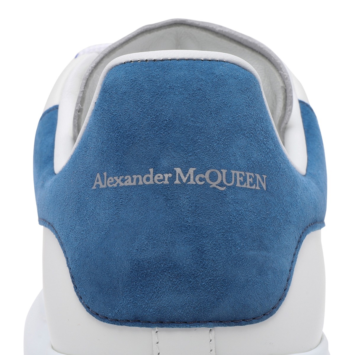 Alexander McQueen White Leather Oversized Sneakers.
