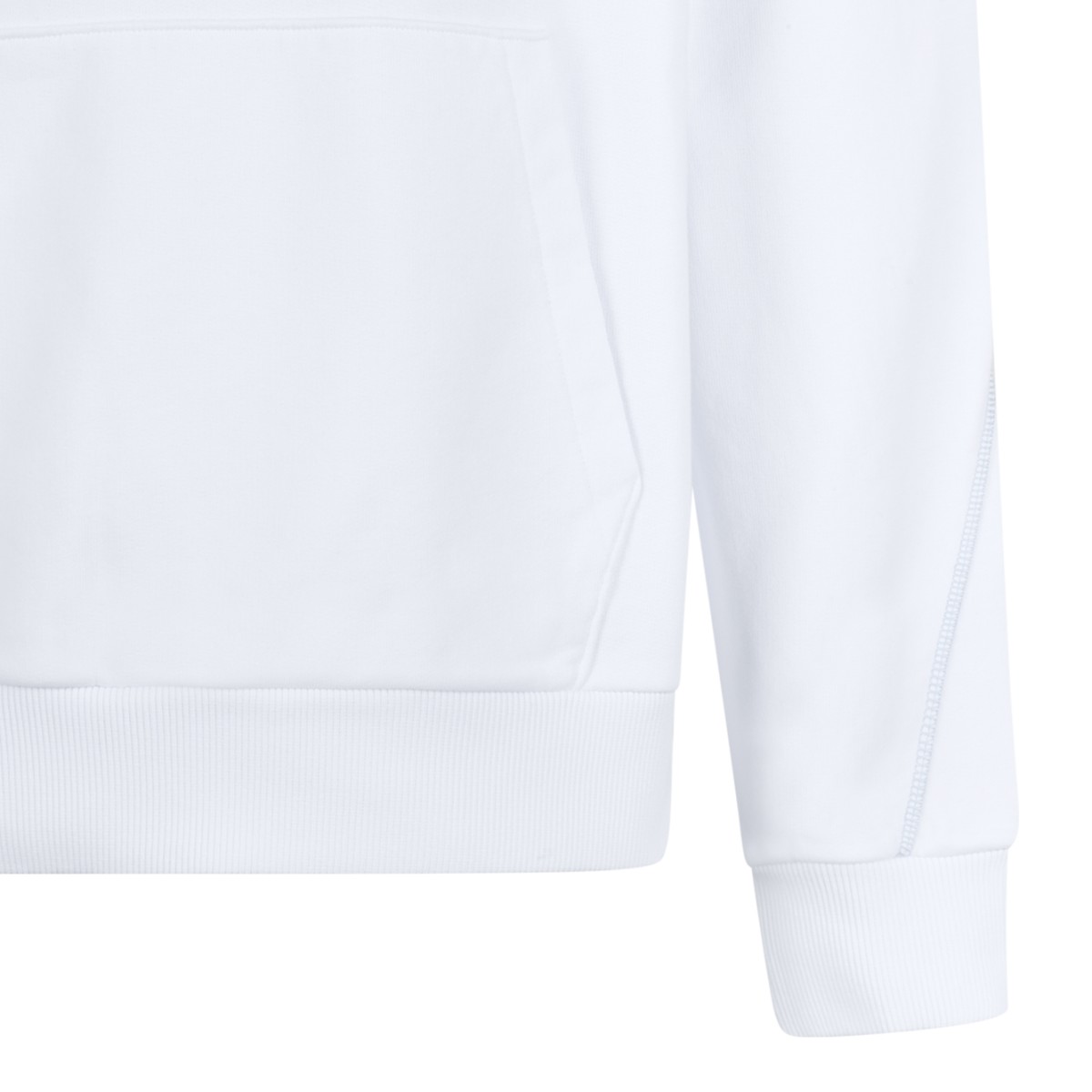 Givenchy White Cotton Hooded Sweatshirt.