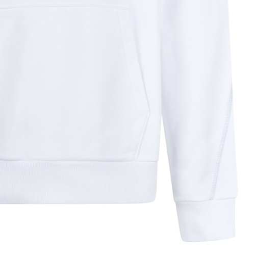 Givenchy White Cotton Hooded Sweatshirt.