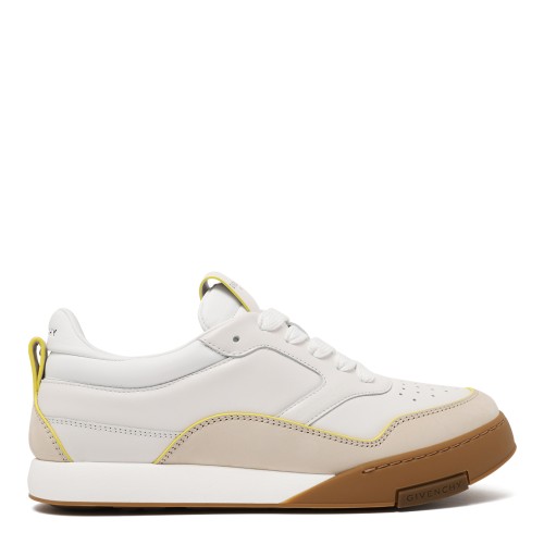 Givenchy White Leather Low-Top Sneakers.