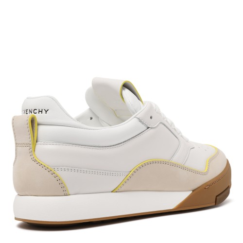 Givenchy White Leather Low-Top Sneakers.