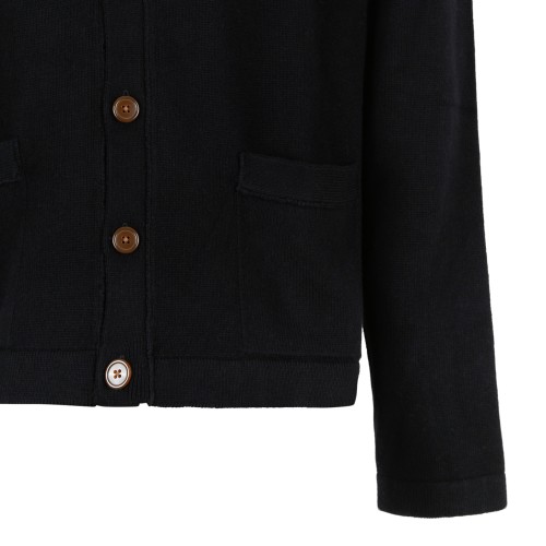 Vivienne Westwood Black Wool Orb Cardigan.