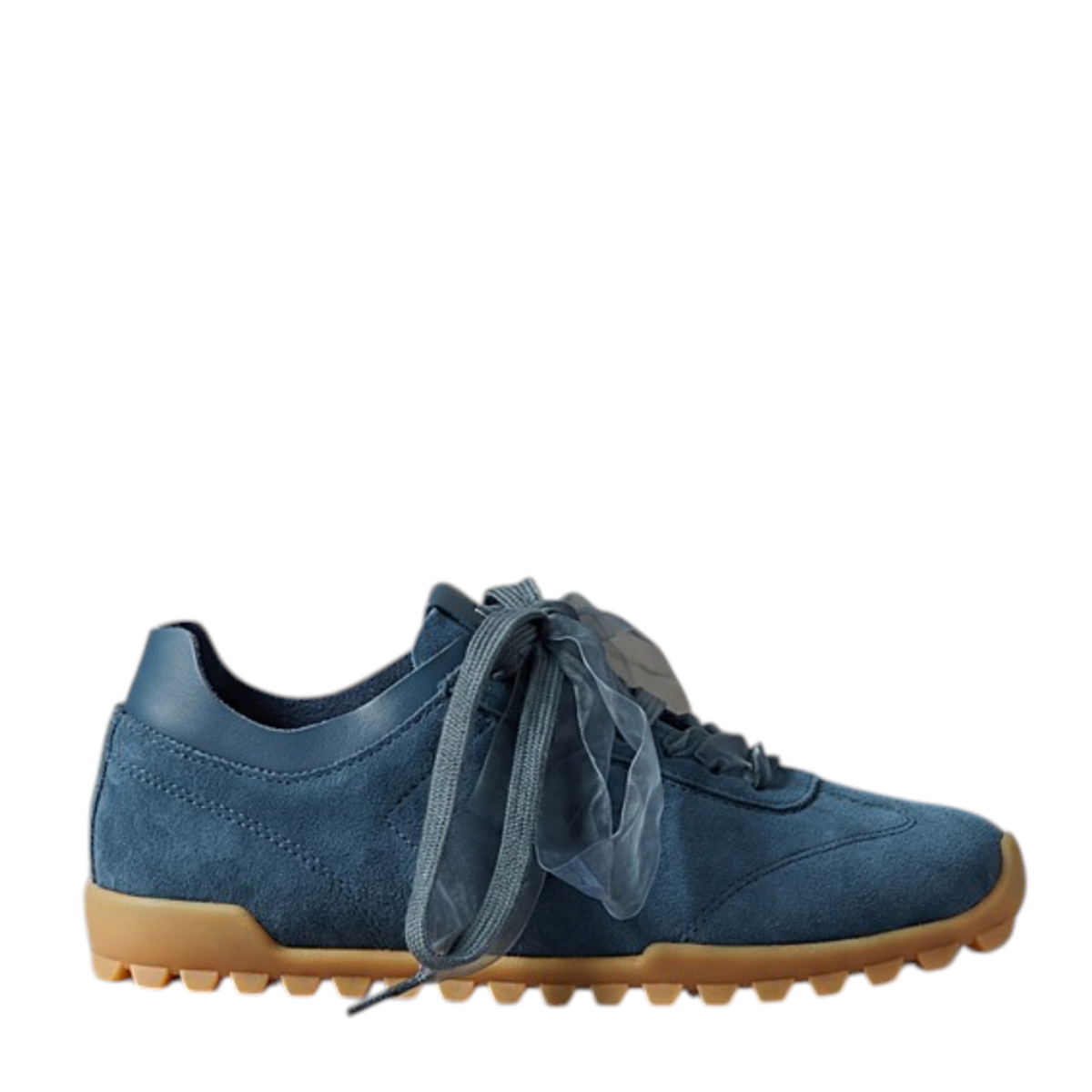 Calvin Klein Blue Suede Low-Top Sneakers.