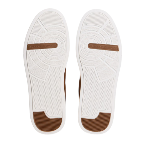 Tommy Hilfiger Brown Suede Low-Top Sneakers. 2