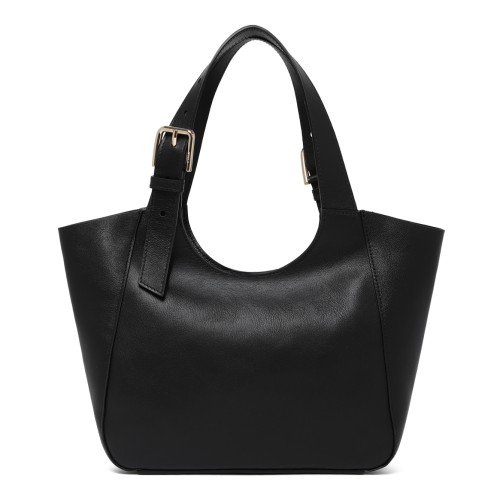 Furla Black Leather Tote Bag. 2