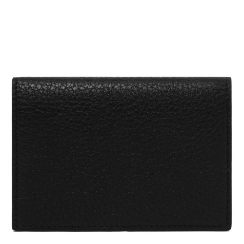 Givenchy Black Grained Leather Card Holder.