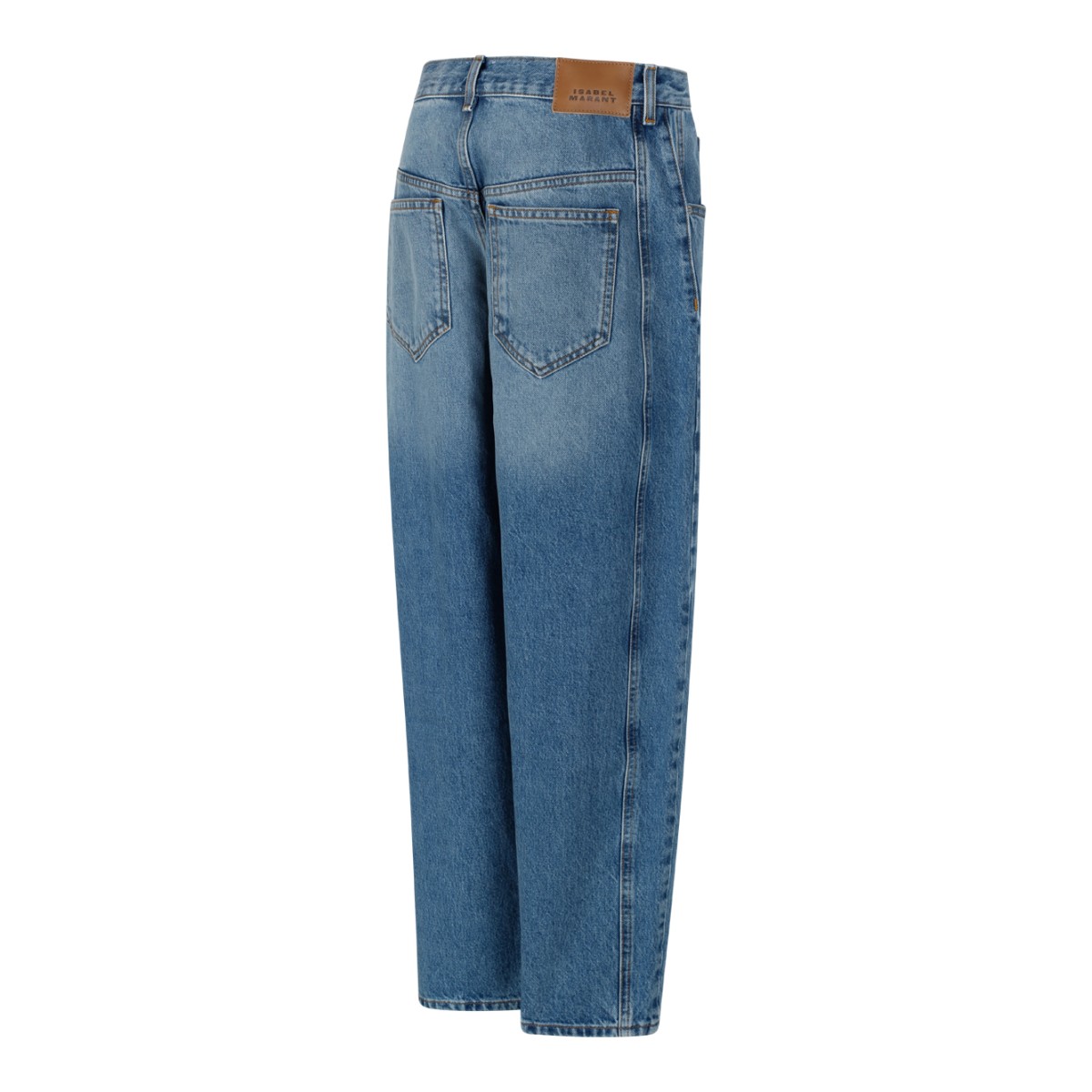 Isabel Marant Light Blue Straight-Leg Jeans.