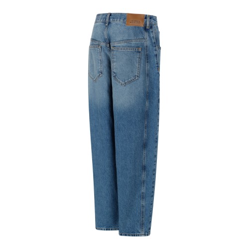 Isabel Marant Light Blue Straight-Leg Jeans.