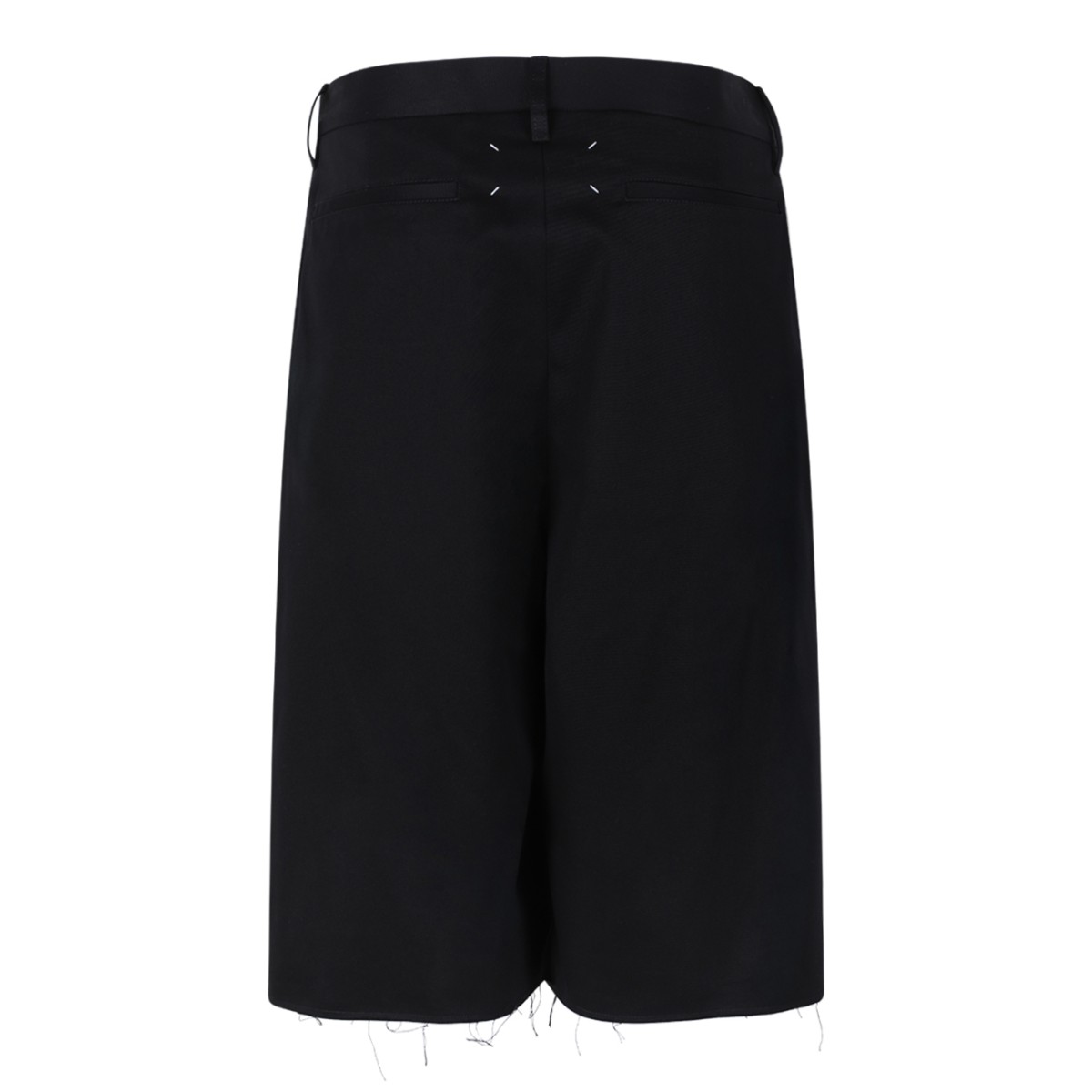 Maison Margiela Black Asymmetric Wrap Skirt.