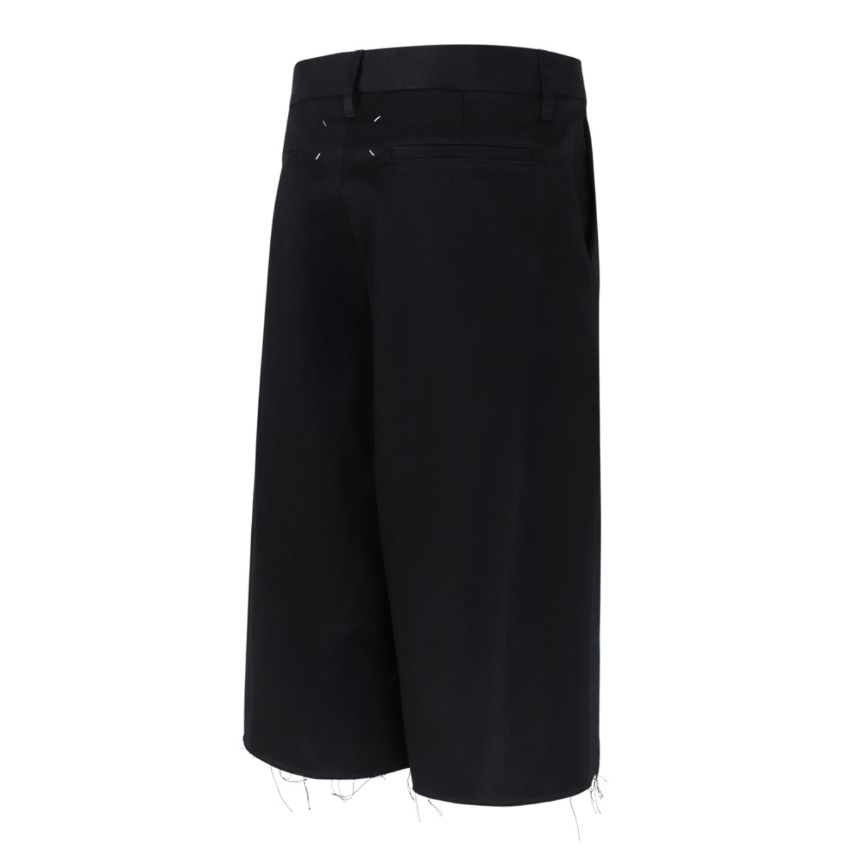 Maison Margiela Black Asymmetric Wrap Skirt.
