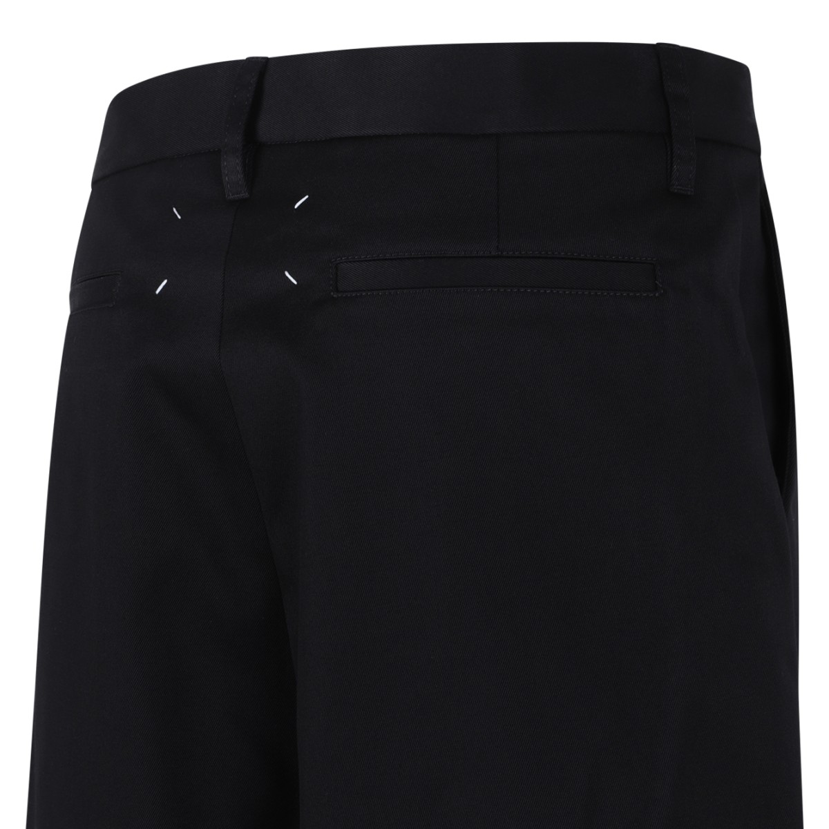 Maison Margiela Black Asymmetric Wrap Skirt.