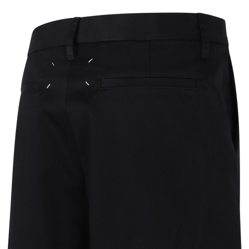 Maison Margiela Black Asymmetric Wrap Skirt.