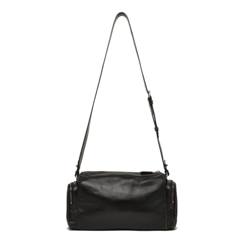 Prada Black Leather Shoulder Bag.