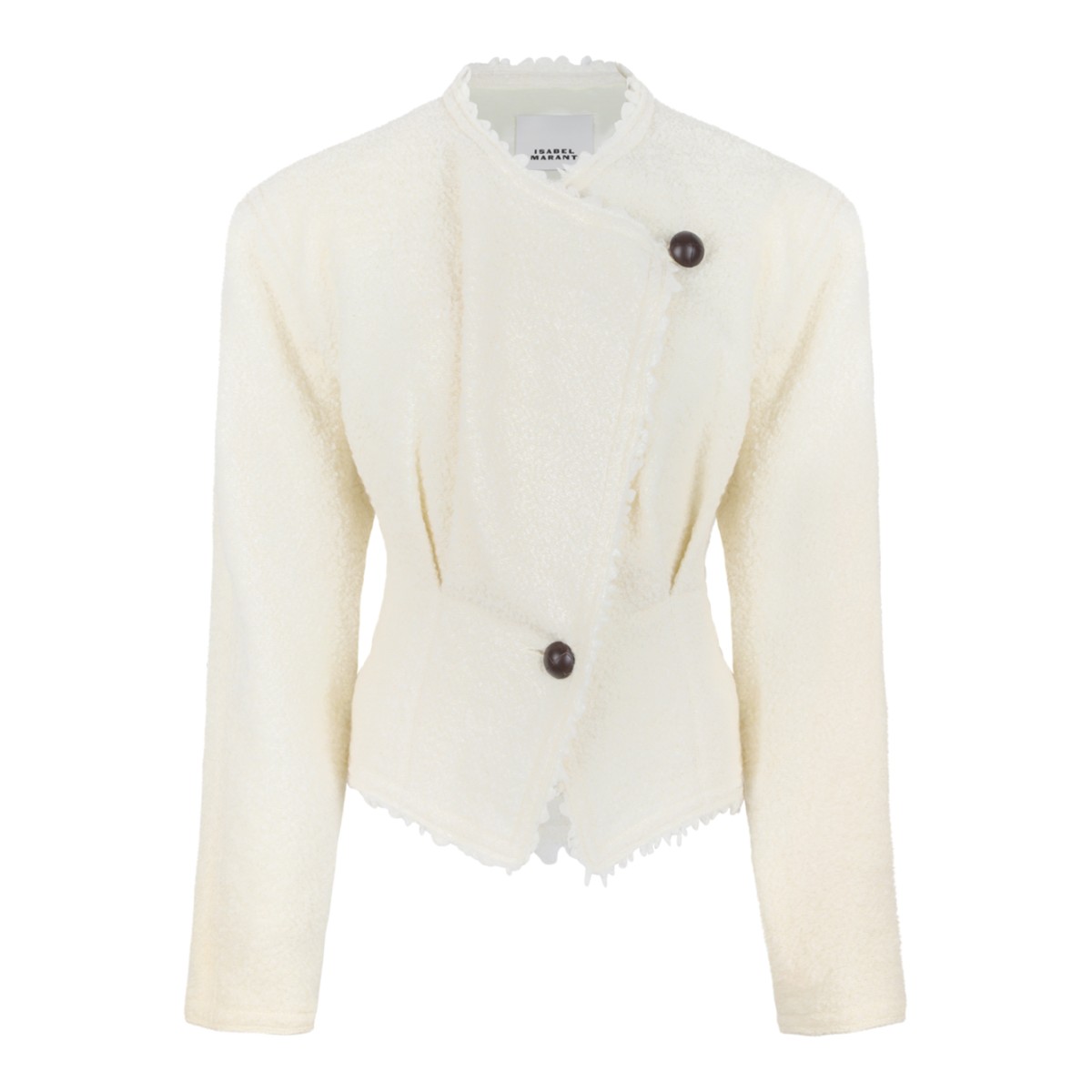 Isabel Marant Ivory Textured Tailored Jacket.