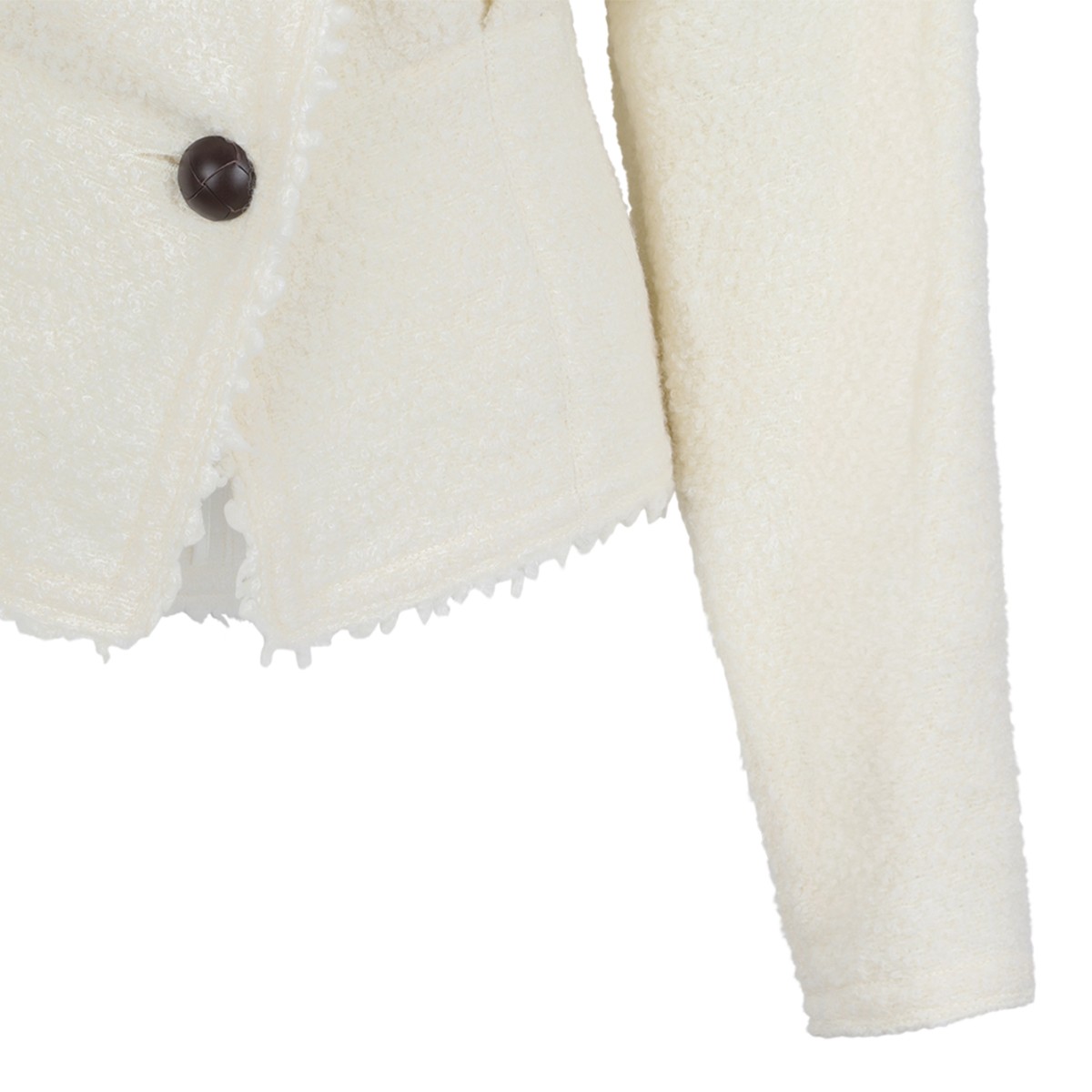 Isabel Marant Ivory Textured Tailored Jacket.