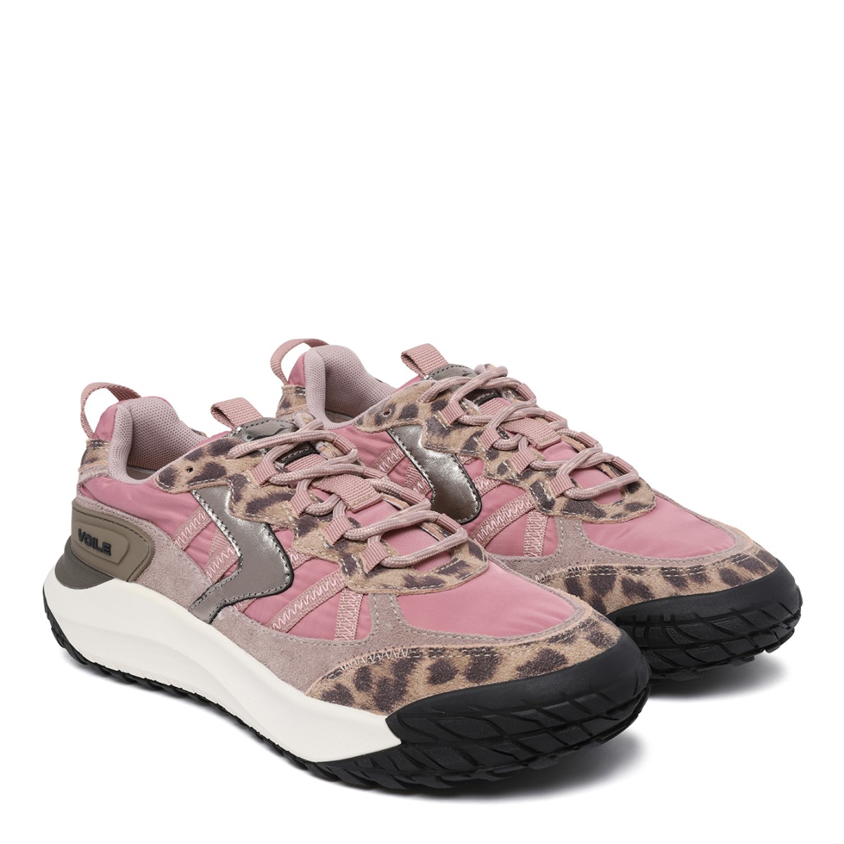 Voile Blanche Pink Running Sneakers.