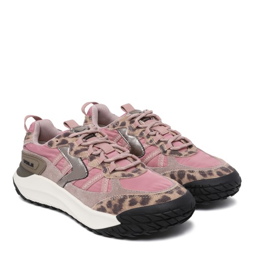 Voile Blanche Pink Running Sneakers.