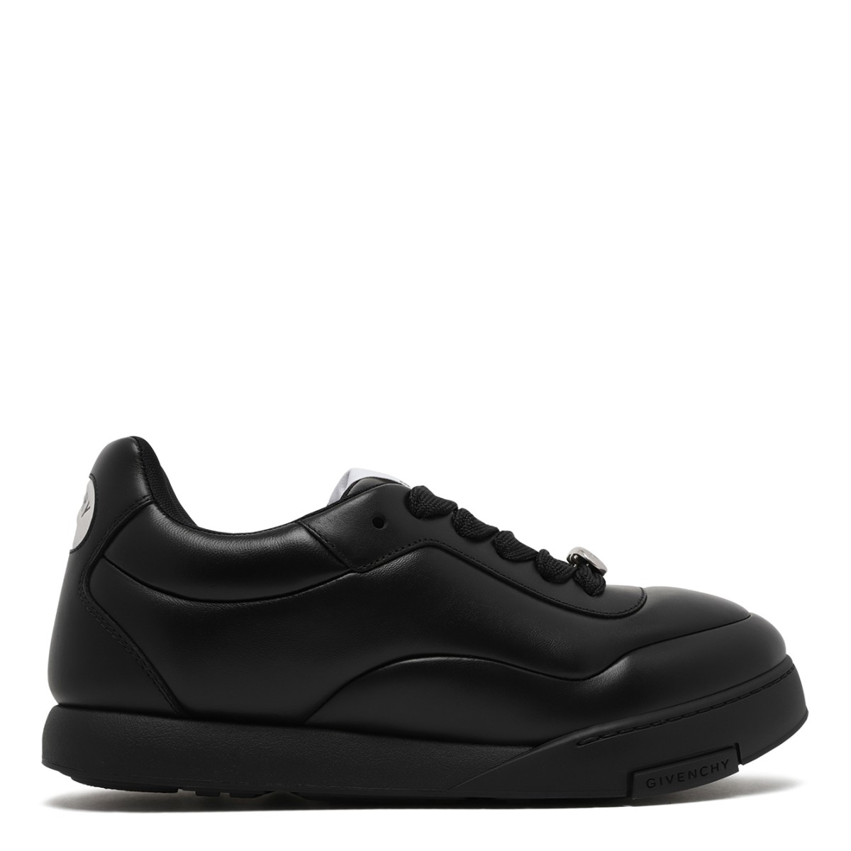 Givenchy Black Leather Sneakers.