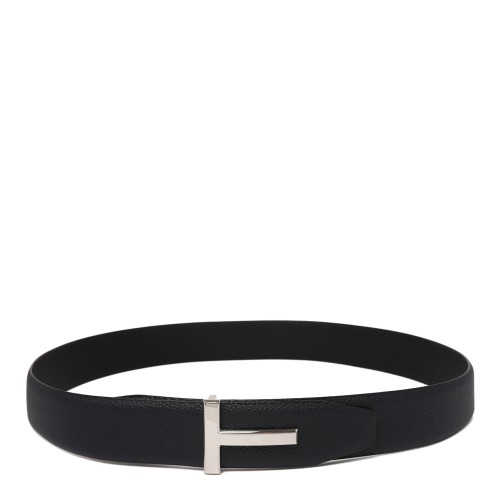 Tom Ford Black Reversible Leather Belt.